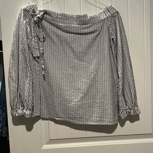 Striped Off-Shoulder Top